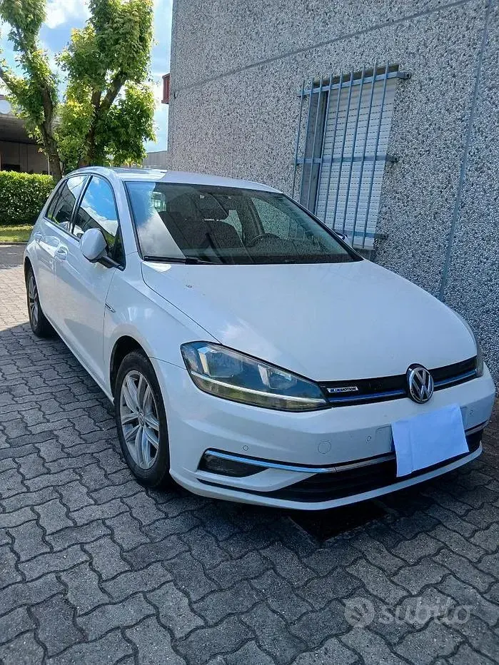 Usata VW Golf VII 110 CV (80 kW) 2017 Bianco Berlina