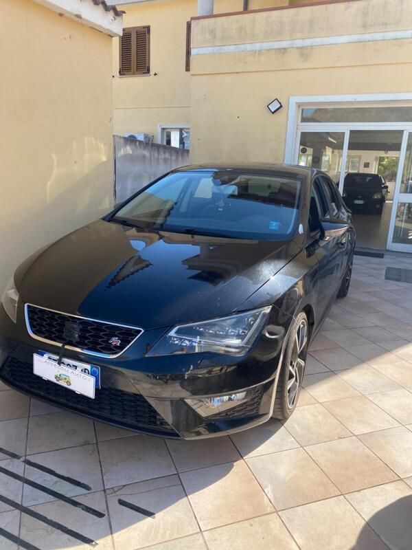 Usata Seat Leon FR 150 CV (110 kW) 2014 Nero Berlina