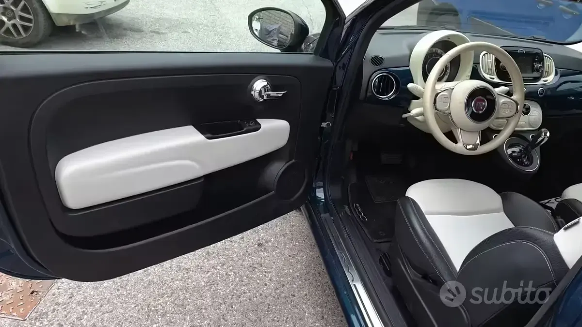 Usata Fiat 500C Dolcevita 69 CV (50 kW) 2019 Blu Cabrio