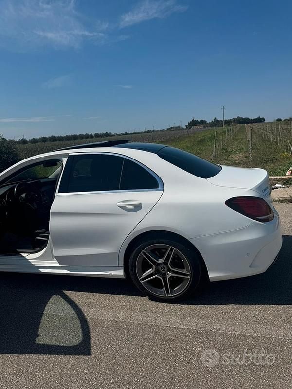 Usata Mercedes C220 2018 Bianco Berlina