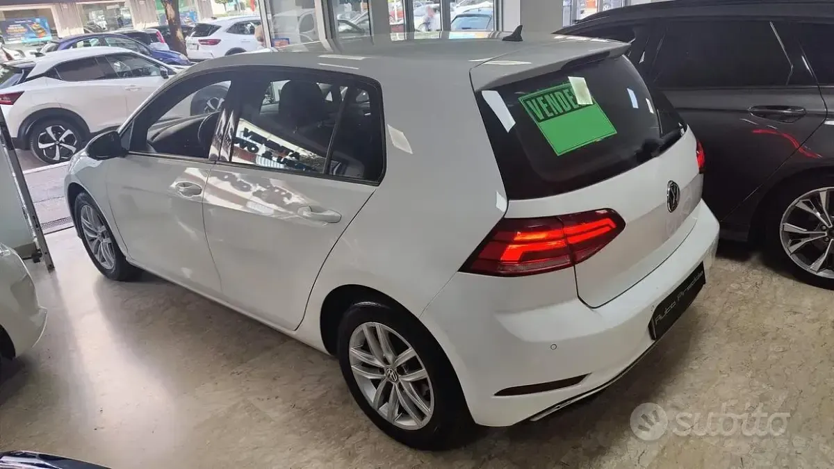 Usata VW Golf VII 116 CV (85 kW) 2018 Bianco Berlina