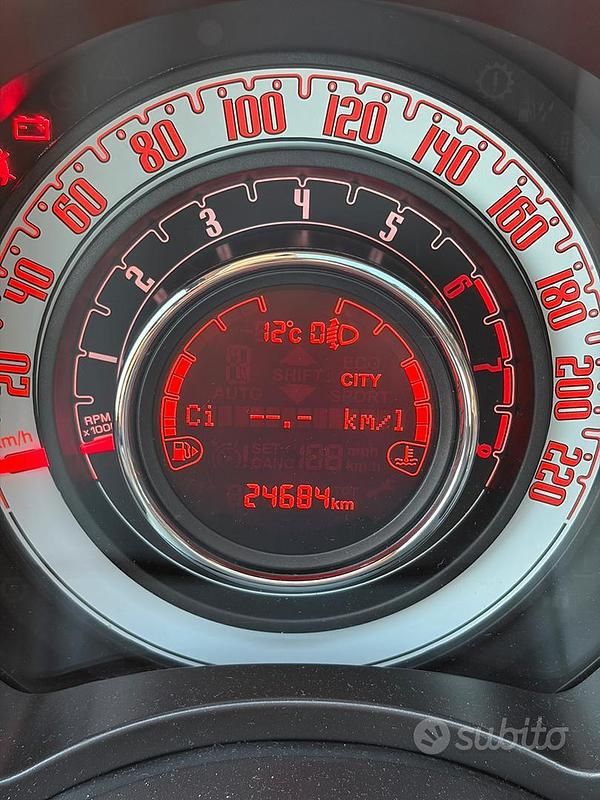 Usata Fiat 500 Lounge 69 CV (50 kW) 2017 Grigio Berlina