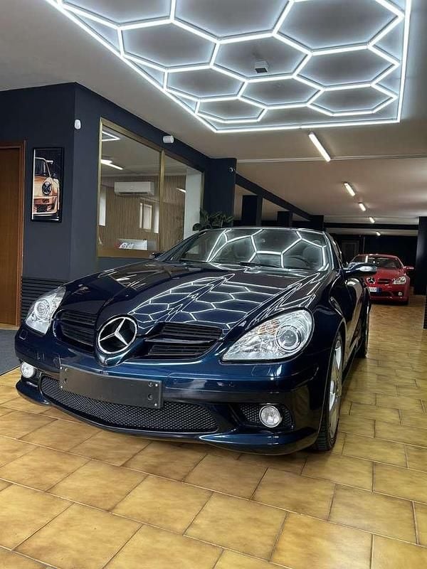 Usata Mercedes SLK350 AMG 272 CV (200 kW) 2005 Blu notte Cabrio