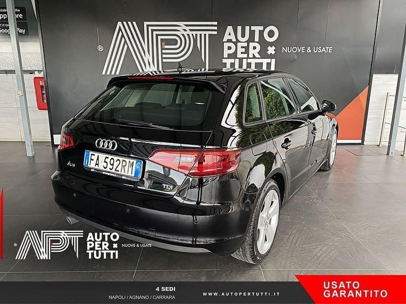 Usata Audi A3 Sportback Ambition 110 CV (80 kW) 2015 Nero Utilitaria
