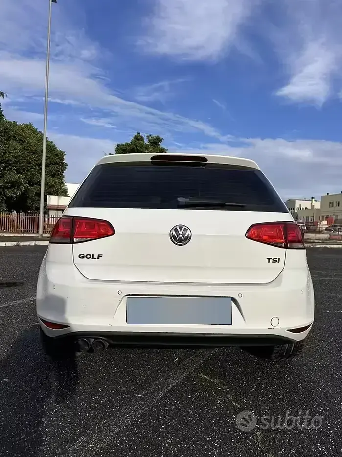 Usata VW Golf VII 85 CV (62 kW) 2014 Bianco Berlina