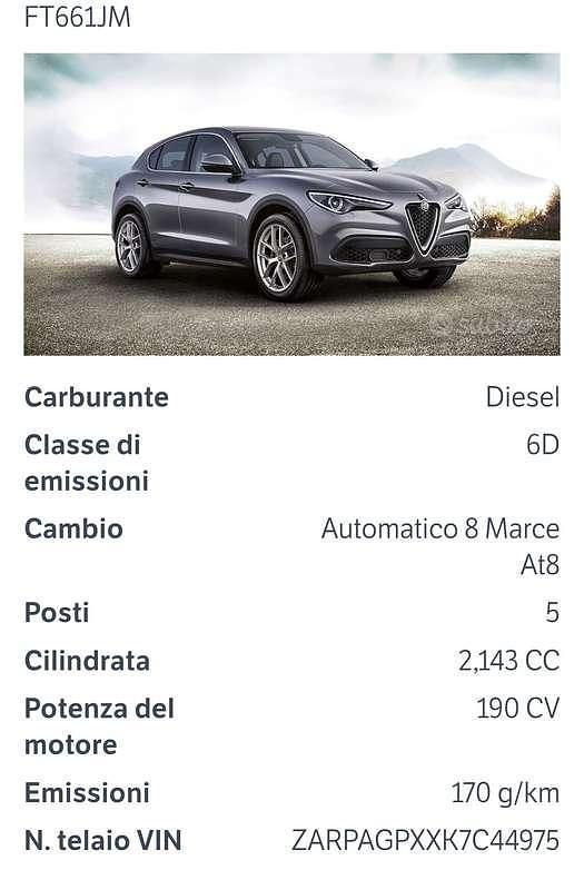 Usata Alfa Romeo Stelvio Business 179 CV (131 kW) 2017 SUV