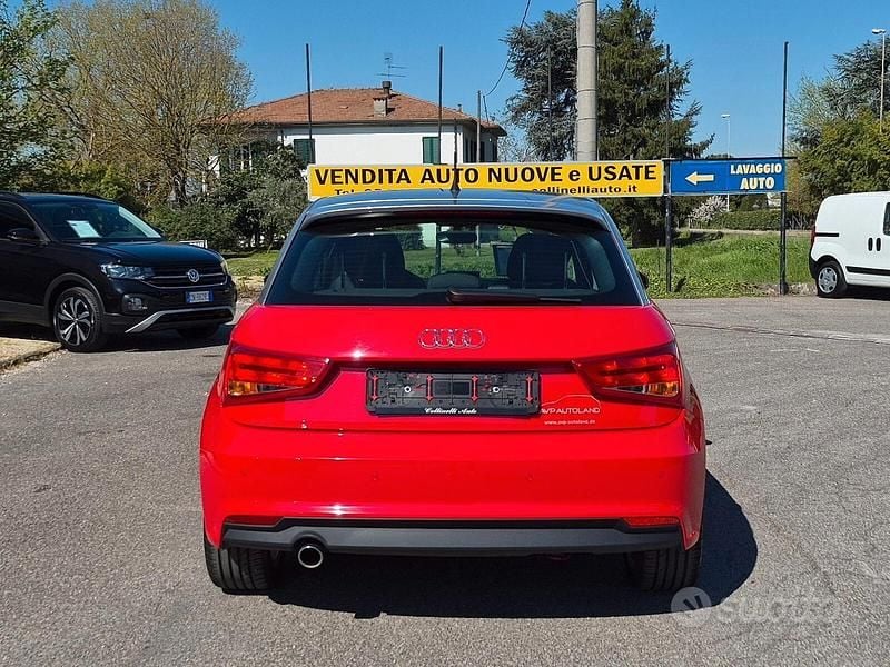 Usata Audi A1 Sportback Ambiente 95 CV (69 kW) 2018 Rosso misano/tetto argento Utilitaria