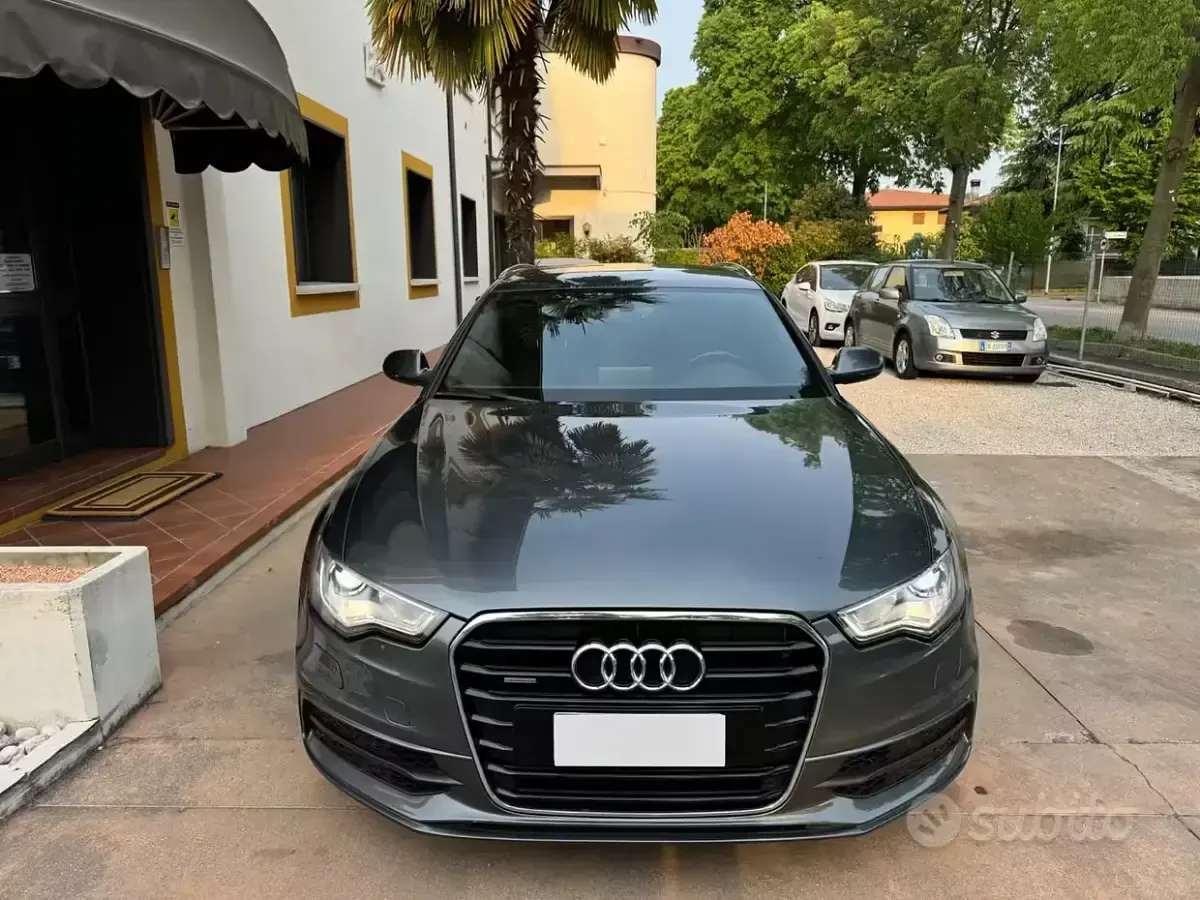 Usado Audi A6 S-Line 313 CV (230 kW) 2014 Gris Familiar
