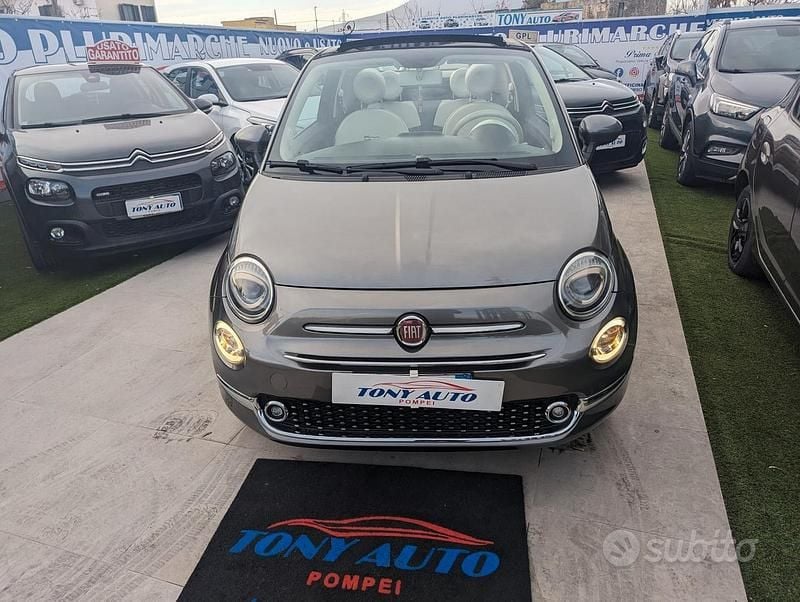 Usata Fiat 500C Lounge 69 CV (50 kW) 2018 Grigio Cabrio
