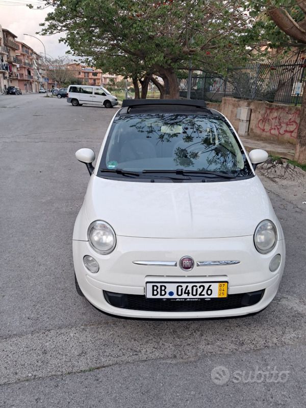 Usata Fiat 500 69 CV (50 kW) 2012 Bianco Cabrio