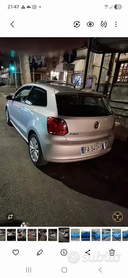 Usata VW Polo 105 CV (77 kW) 2010 Nero Utilitaria