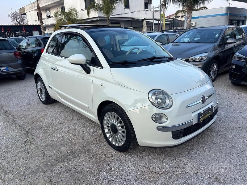 Usata Fiat 500 Lounge 95 CV (69 kW) 2010 Bianco Berlina