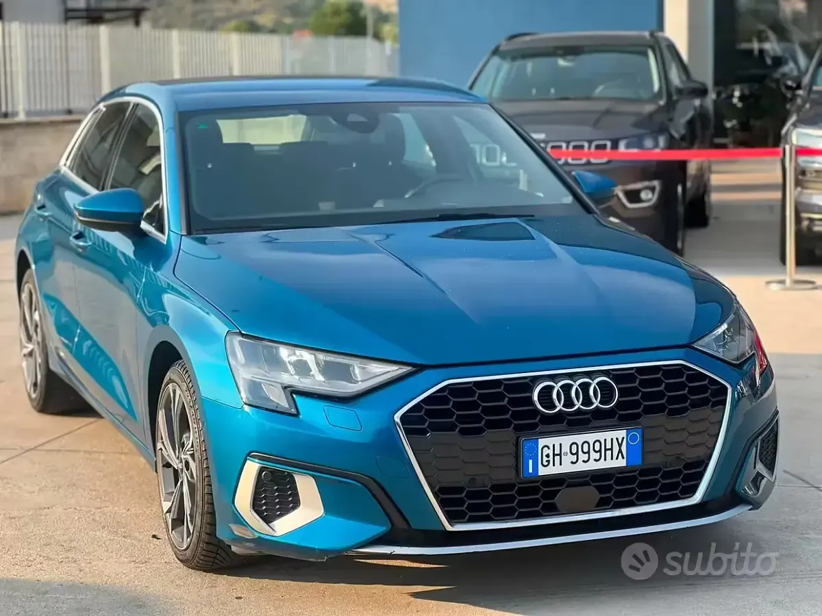 Usata Audi A3 Advanced 116 CV (85 kW) 2021 Blu Berlina