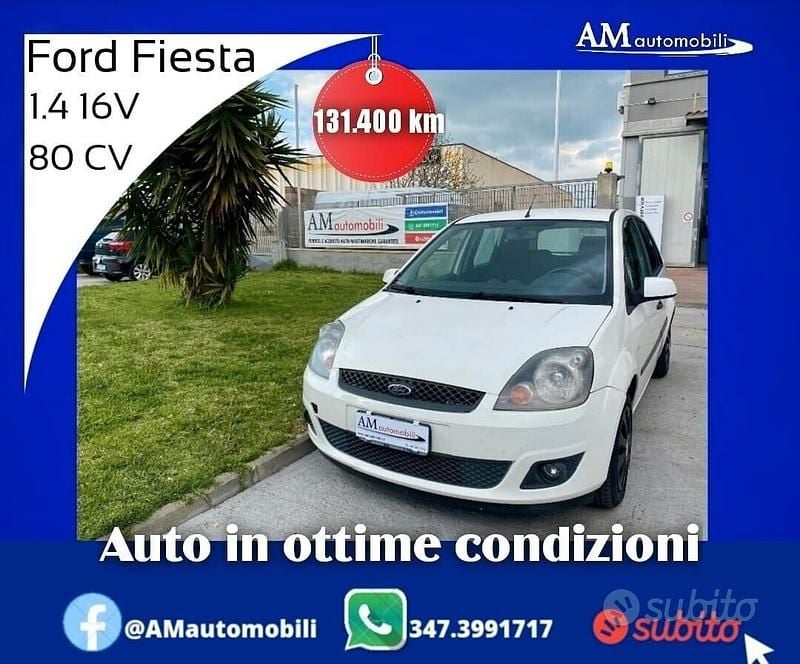 Usata Ford Fiesta Ghia 80 CV (58 kW) 2006 Bianco Utilitaria