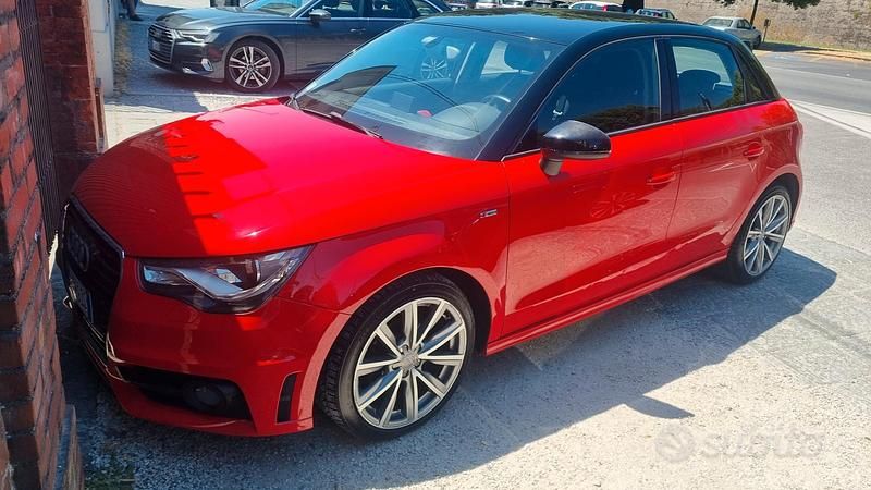 Usata Audi A1 Sportback S-Line 90 CV (66 kW) 2015 Rosso Utilitaria