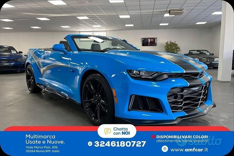 Usata Chevrolet Camaro 2022 Blu Cabrio