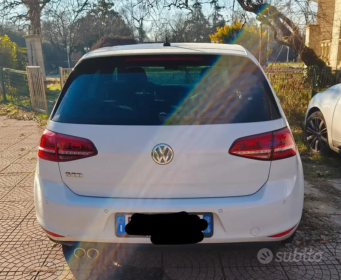 Usata VW Golf VII GTD 184 CV (135 kW) 2015 Bianco Berlina