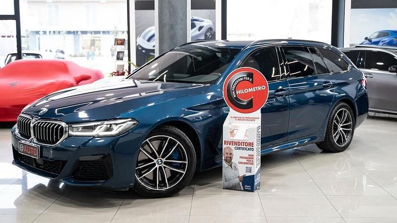 Usata BMW 530 M Sport 249 CV (183 kW) 2021 Blu Station wagon