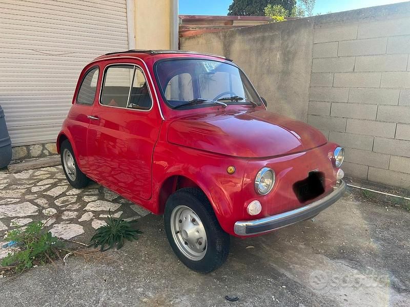 Usata Fiat 500 1970 Rosso Utilitaria