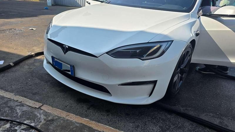Usata Tesla Model S Plaid 750 kW (1020 CV) 2022 Bianco Utilitaria