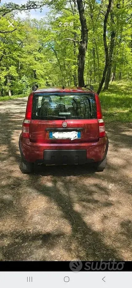 Usata Fiat Panda 4x4 2006 Rosso Utilitaria