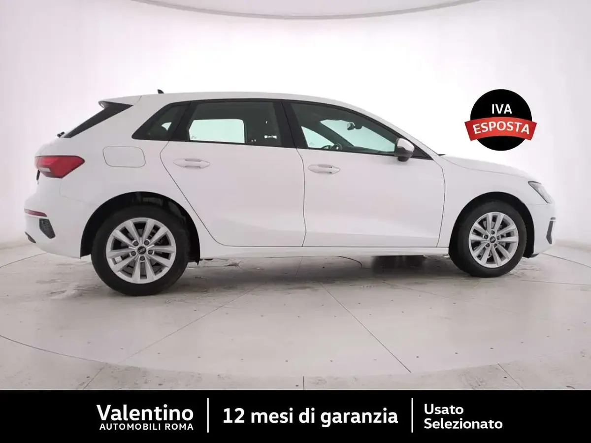 Usata Audi A3 Advanced 116 CV (85 kW) 2021 Bianco Berlina