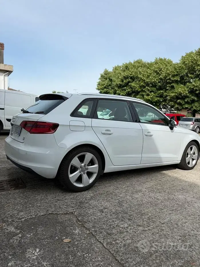 Usata Audi A3 150 CV (110 kW) 2014 Bianco Berlina