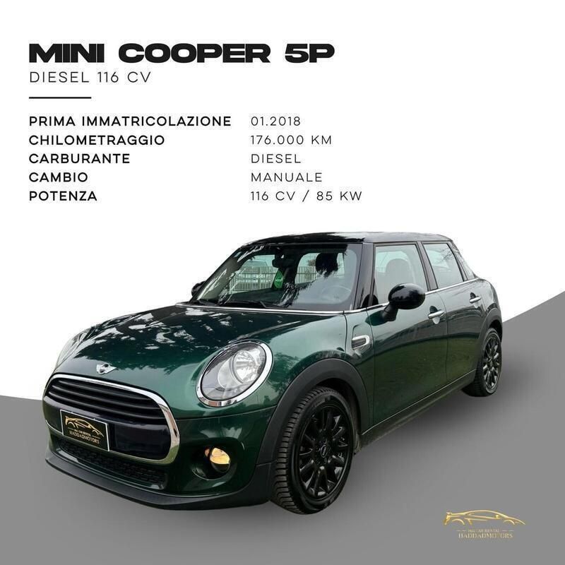Verde Usata 2018 Mini Cooper D Clubman Station wagon | 9990 € (Buon prezzo) - Immagine 1/4