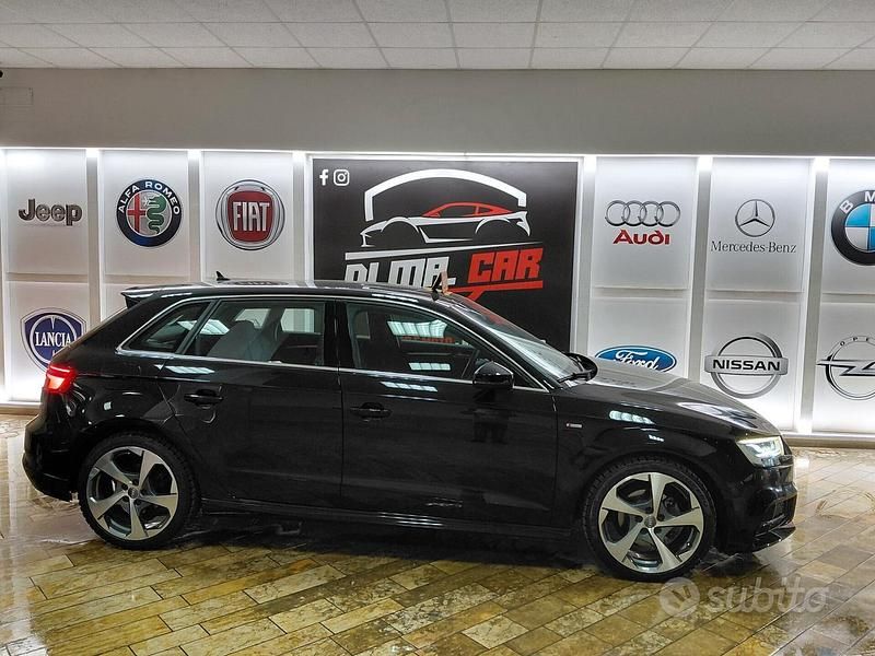 Usata Audi A3 S-Line 115 CV (84 kW) 2018 Nero Berlina