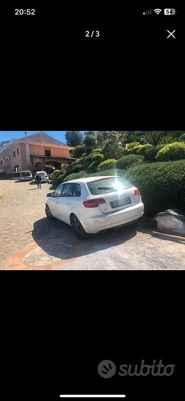 Usata Audi A3 105 CV (77 kW) 2009 Bianco Berlina