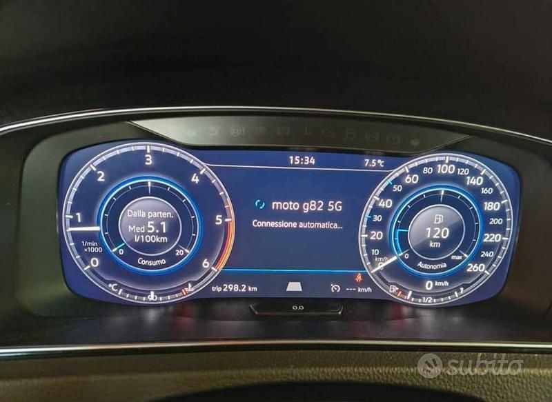 Usata VW Golf VII R-line 110 CV (80 kW) 2018 Blu Berlina
