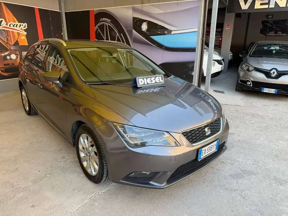 Usata Seat Leon ST Reference 105 CV (77 kW) 2014 Grigio Station wagon