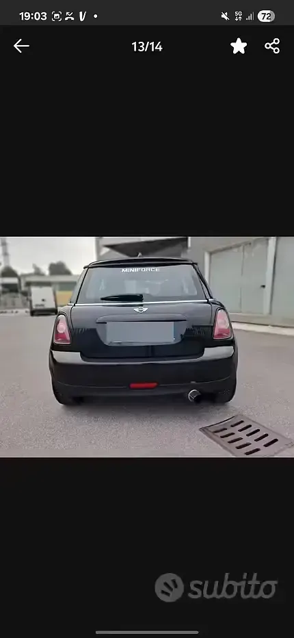 Usata Mini ONE 75 CV (55 kW) 2009 Nero Utilitaria