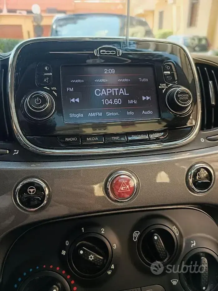Usata Fiat 500 Lounge 69 CV (50 kW) 2016 Grigio Cabrio