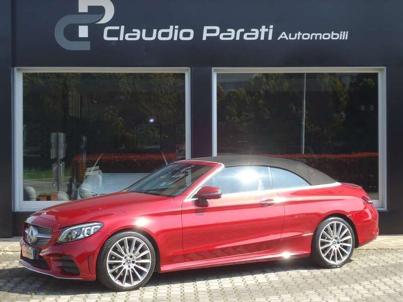Rosso Usata 2019 Mercedes C220 Premium Plus Cabrio | 30.500 € (Cara) - Immagine 1/4