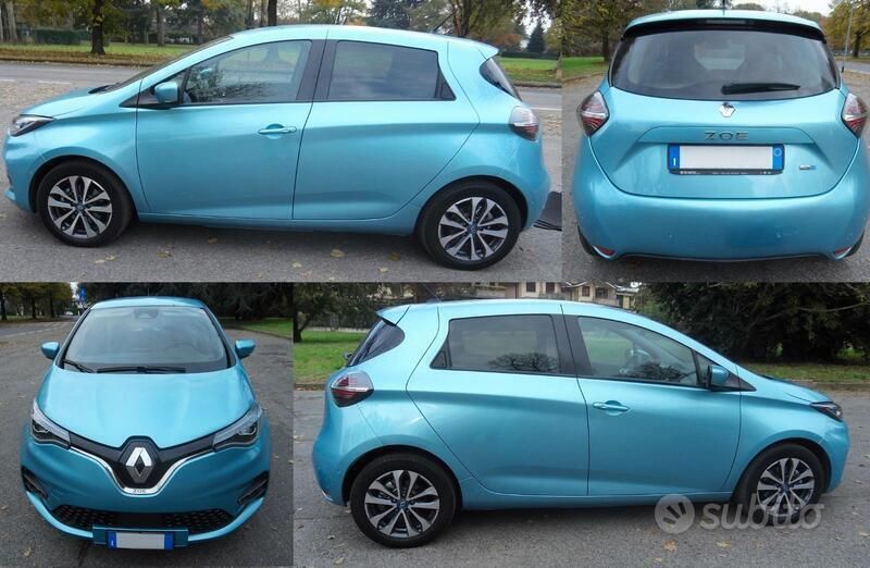 Usata Renault Zoe Intens 100 kW (136 CV) 2021 Blu/azzurro Utilitaria