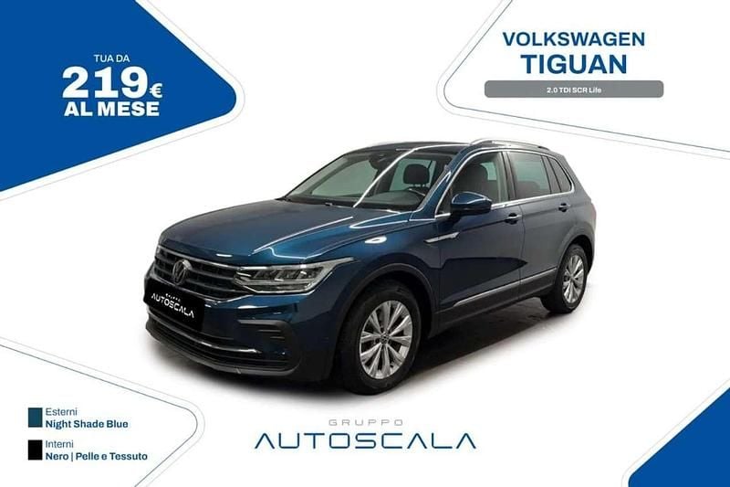 Usata VW Tiguan Life 122 CV (89 kW) 2022 Night shade blue SUV