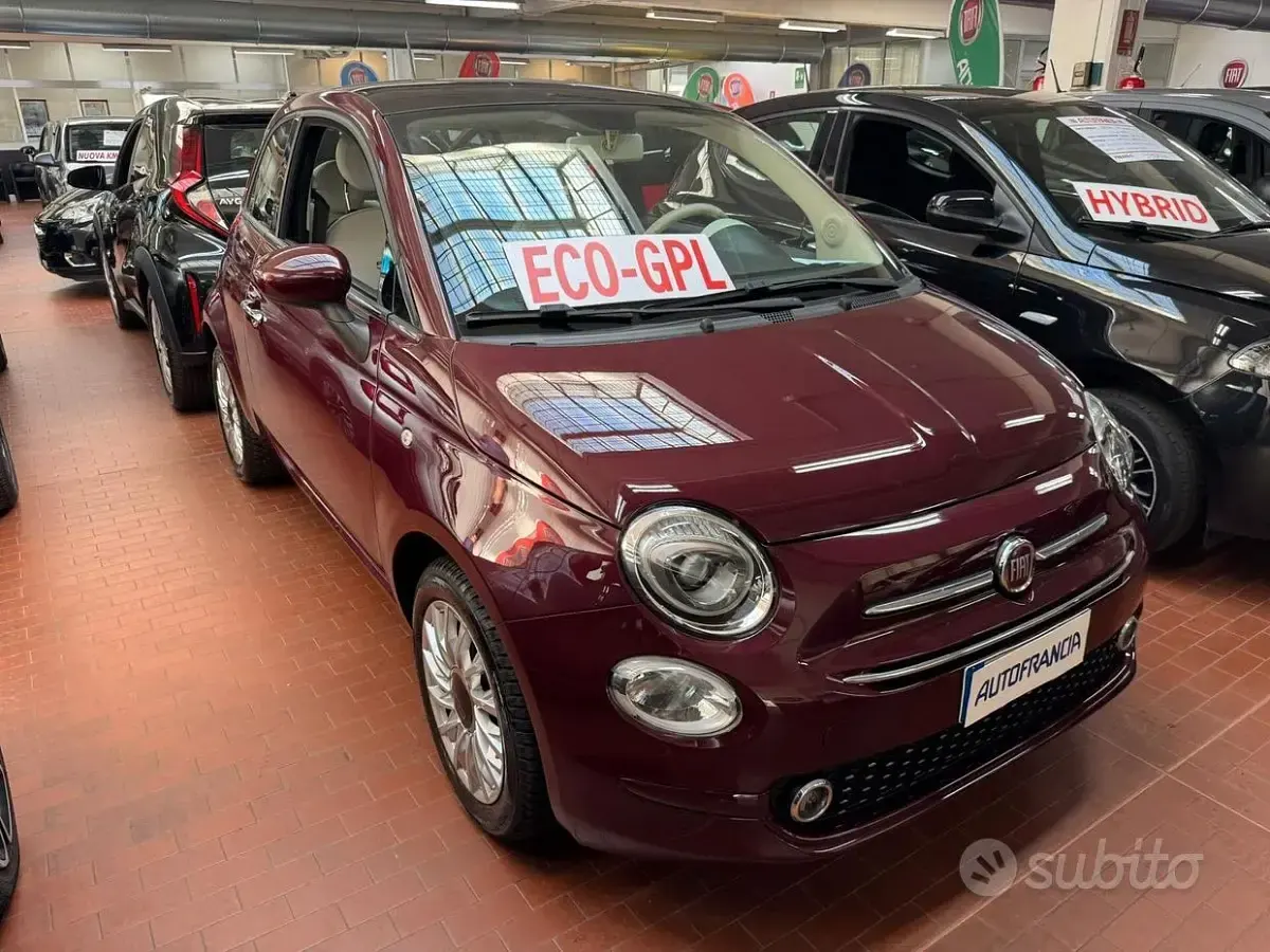 Usata Fiat 500 Lounge 69 CV (50 kW) 2018 Rosso Berlina
