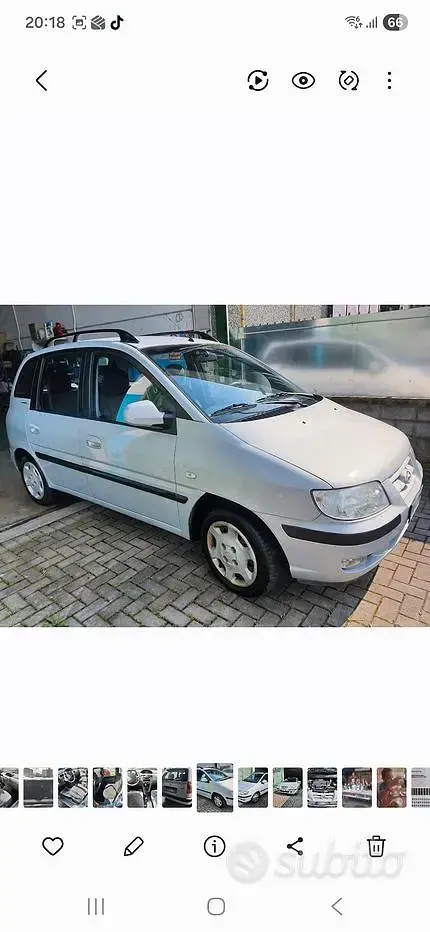 Usata Hyundai Matrix 103 CV (75 kW) 2004 Grigio Monovolume