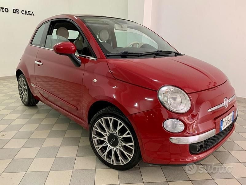 Usata Fiat 500C Lounge 69 CV (50 kW) 2010 Rosso Cabrio
