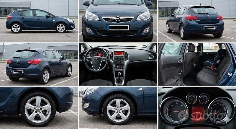 Usata Opel Astra 100 CV (73 kW) 2010 Blu Berlina