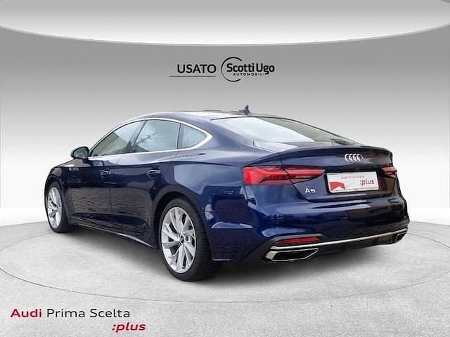 Usata Audi A5 Sportback Advanced Plus 163 CV (119 kW) 2022 Blu Utilitaria