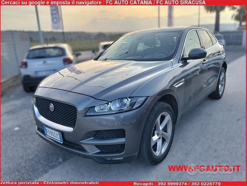 Usata Jaguar F-Pace Portfolio 180 CV (132 kW) 2019 Grigio SUV