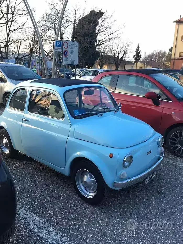 Usata Fiat 500 1970 Bluazzurro Utilitaria