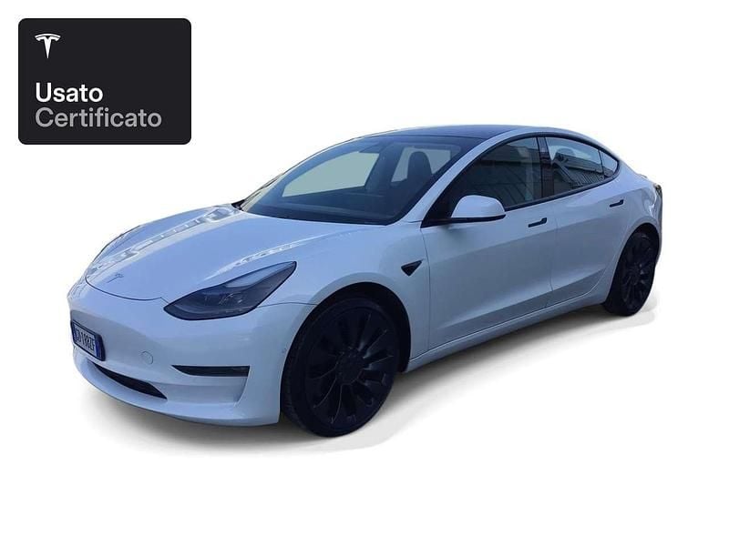 Usata Tesla Model 3 Performance 377 kW (513 CV) 2021 Pearl white multicoat Berlina