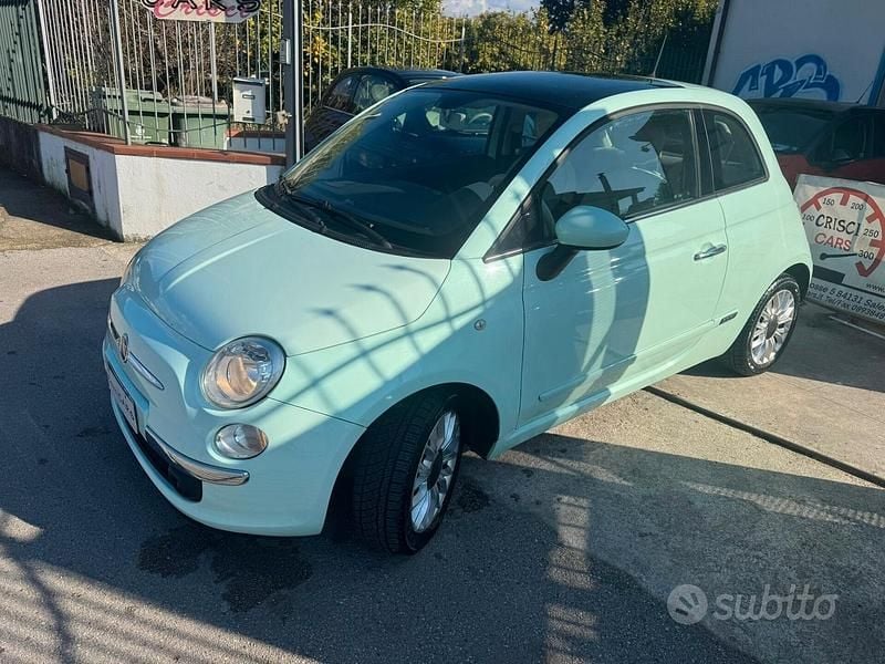 Usata Fiat 500 Lounge 69 CV (50 kW) 2015 Verde Berlina