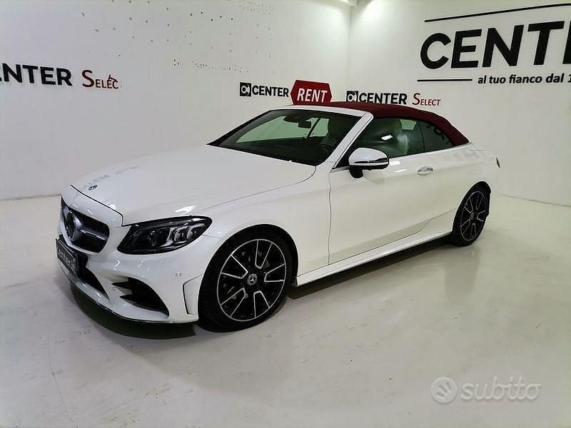 Usata Mercedes C200 Premium Plus 184 CV (135 kW) 2019 Bianco Cabrio