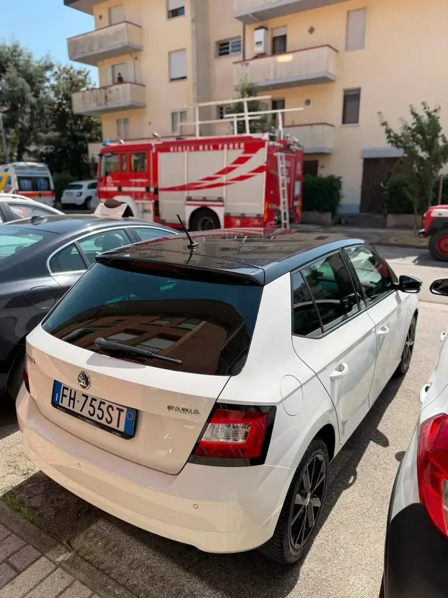 Usata Skoda Fabia Ambition 75 CV (55 kW) 2017 Bianco Berlina