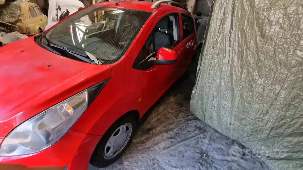 Usata Chevrolet Spark 68 CV (50 kW) 2010 Rosso Utilitaria