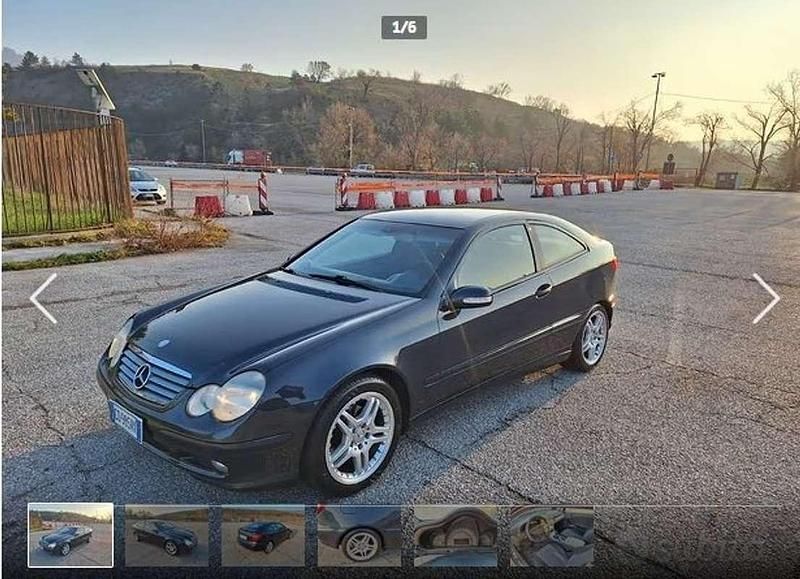 Blu/azzurro Usata 2003 Mercedes C200 Coupé | 4000 € (Buon prezzo) - Immagine 1/4